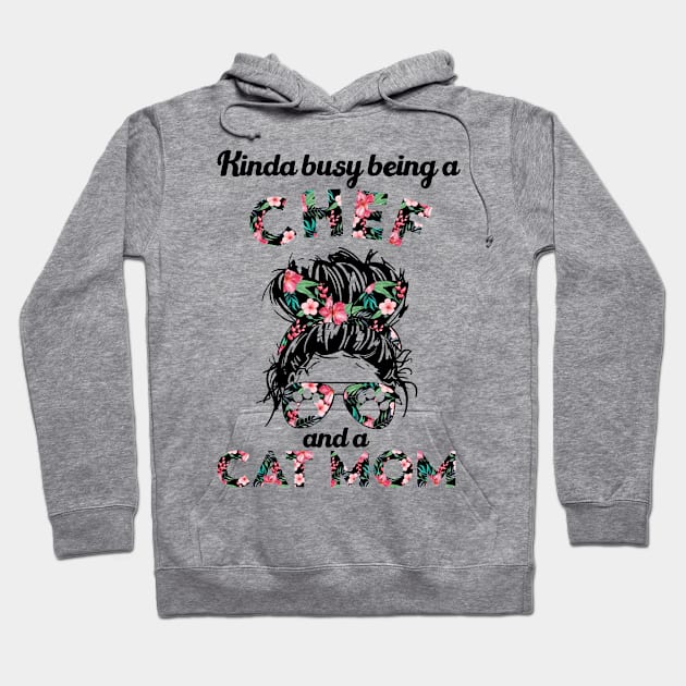 Chef cat mom funny gift . Perfect present for mother dad friend him or her Hoodie by SerenityByAlex